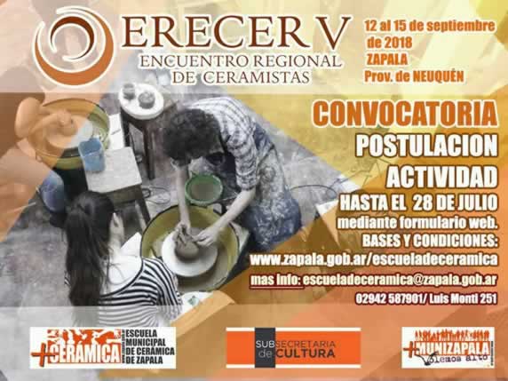 5to Encuentro Regional de ceramistas. Zapala 2019